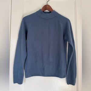 Vintage Ashley Hill Blue Mock neck Sweater. Size Small